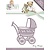 Amy Design Ponsen en embossing sjabloon: nostalgische kinderwagen