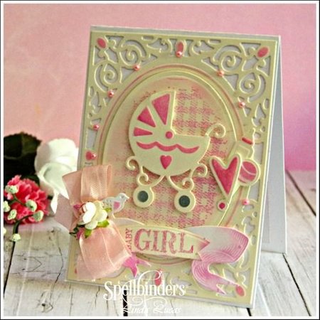 Spellbinders und Rayher Punching and embossing template: Babysachen