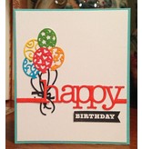 Cottage Cutz Punching and embossing template: Balloon Bouquet