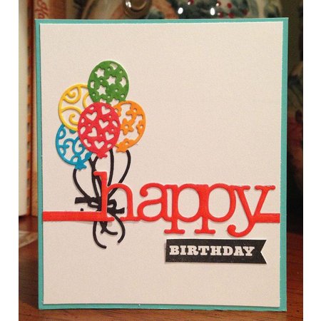 Cottage Cutz Ponsen en embossing sjabloon: Balloon Bouquet