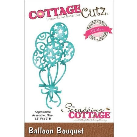 Cottage Cutz Bokse og preging mal: Balloon Bouquet