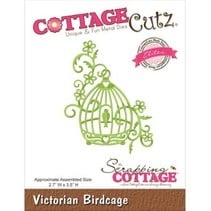 Punching and embossing template: Victorian Birdhouse