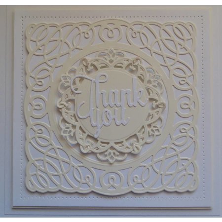 Spellbinders und Rayher Punching and embossing template: Shapeabilities, Tangled Spirals