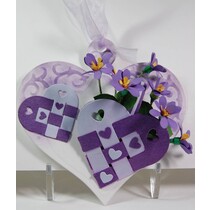 Marianne Design, het stempelen en embossing stencil, Craftables - Eline's Scandinavian hearts