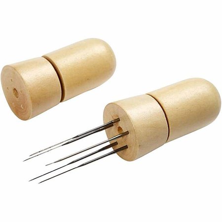 BASTELZUBEHÖR / CRAFT ACCESSORIES 1 Filznadelhalter aus Holz.