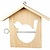 Objekten zum Dekorieren / objects for decorating En fugl mater, 19x21 cm, Pine