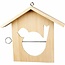 Objekten zum Dekorieren / objects for decorating 1 fugl feeder, 19x21 cm, Pine