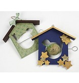 Objekten zum Dekorieren / objects for decorating 1 bird feeder, 19x21 cm, Pine
