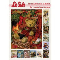 Le Suh 3D A5, Beren decoupage sheets.