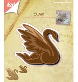 Joy!Crafts und JM Creation Troquelado y estampado en relieve plantilla: cisne