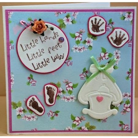 Marianne Design Ponsen en embossing sjabloon: Cradle