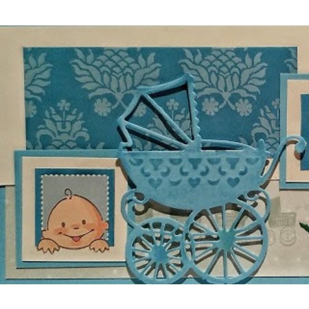 Marianne Design Punching and embossing template: stroller