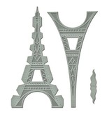 Spellbinders und Rayher Bokse og preging mal: Shapeabilities GLD 010 Le Tour Eiffel