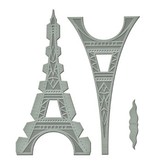 Spellbinders und Rayher Troquelado y estampado en relieve plantilla: Shapeabilities GLD 010 Le Tour Eiffel