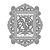 TONIC NEW: punching and embossing templates Keepsake Royal Frame & Butterfly Insert The Set