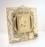 TONIC NYHED: stansning og prægning skabeloner souvenir Royal Frame & Butterfly Indsæt Set