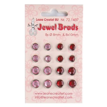 Joy!Crafts und JM Creation Jóias Brads, Bordeaux / Rosa Luz