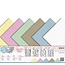 Amy Design Linho carton 30,5 centímetros x30,5, cores delicadas