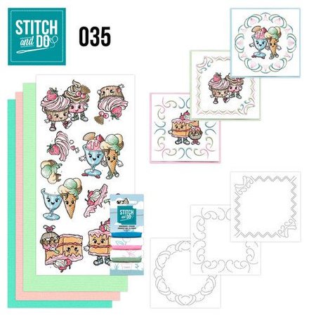 Komplett Sets / Kits Stitch en Do 35, Cupcakes
