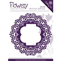 Bokse og preging mal: Fleur-de-lis ramme