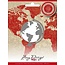 Amy Design Estampillage et gaufrage pochoir, Amy conception, cartes, Globe