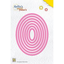 Punching and embossing template: Multi Template ovals