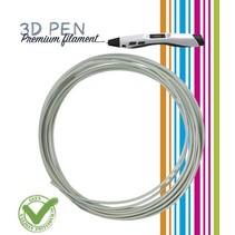 3D-Pen Filament, 5M, hell-grau