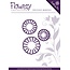 Precious Marieke Punching and embossing template: 3 daisy flowers