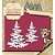 Yvonne Creations Punching and embossing template: Christmas trees with snow