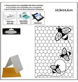 embossing Präge Folder Prægning Mappe: Temaer Bee
