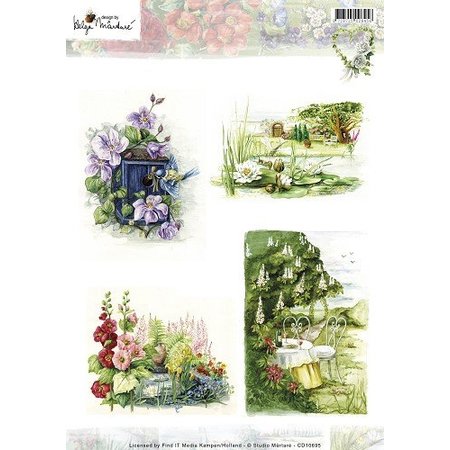 Studio Light A4 broadsheet, tema: giardinaggio e fiori