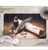 KARTEN und Zubehör / Cards 5 tarjeta deslizante + 5 sobres!