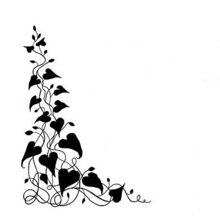 Stempel / Stamp: Transparent selo transparente: planta hera