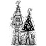 Stempel / Stamp: Transparent selo transparente: elfos casa