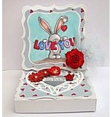 Crafters Company: BeBunni Stempel Gummi Stempel, BeBunni Thema: I Love You