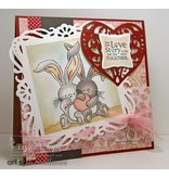 Crafters Company: BeBunni Stempel Rubber zegel, BeBunni Thema: Love