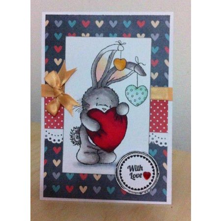 Crafters Company: BeBunni Stempel Rubber zegel, BeBunni Thema: Love