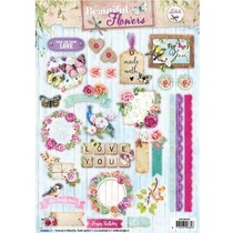 A4 Gestantzte bow, dreamlike chipboard