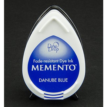 FARBE / INK / CHALKS ... dewdrops Memento carimbo a tinta InkPad-Danúbio Azul