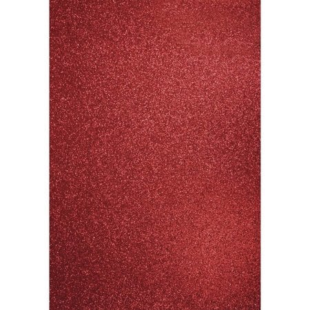 DESIGNER BLÖCKE  / DESIGNER PAPER A4 artisanat carton: Glitter cardinal rouge