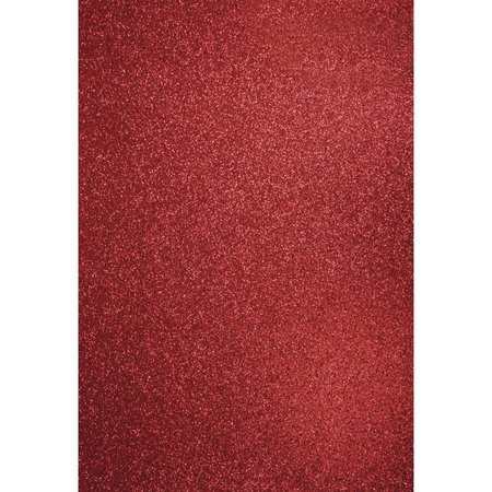DESIGNER BLÖCKE  / DESIGNER PAPER A4 nave cartón: Glitter cardenal rojo