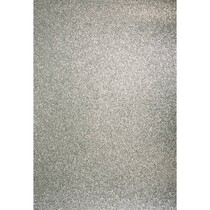A4 Bastelkarton: Glitter silber
