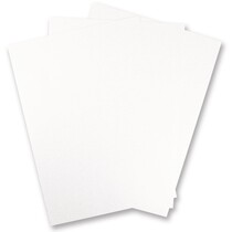 10 Bogen Metallic Karton, weiß