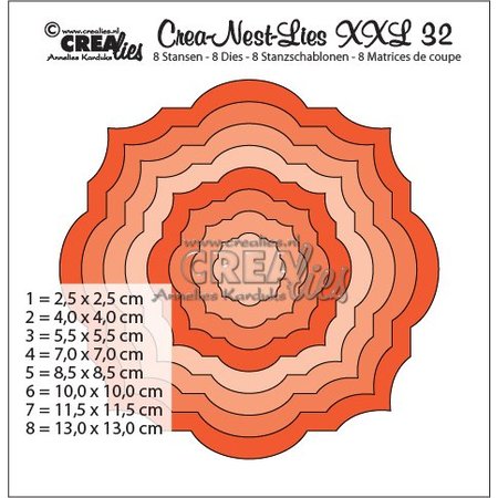 Crealies und CraftEmotions Crealies Crea Nest Mentiras XXL