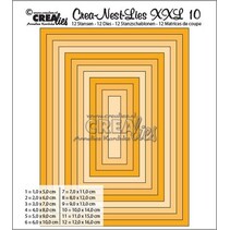 Crealies Crea Nest Mensonges XXL, rectangles