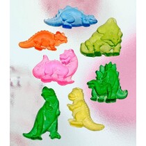 Seifengießform, Dinos, 7-delt 4,5 cm