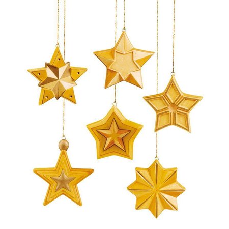 GIESSFORM / MOLDS ACCESOIRES Mold: full form of stars, 8x8x2, 5cm, 6 pcs.
