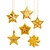 GIESSFORM / MOLDS ACCESOIRES Mold: formulário cheio de estrelas, 8x8x2, 5cm, 6 pcs.