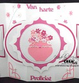 Crealies und CraftEmotions Crealies crear una tarjeta no. 21 de la tarjeta perforada