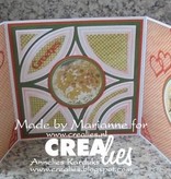 Crealies und CraftEmotions Crealies crear una tarjeta no. 21 de la tarjeta perforada